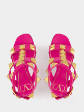Valentino Garavani Pink Roman Stud High-Heel Sandals