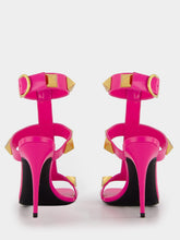 Valentino Garavani Pink Roman Stud High-Heel Sandals