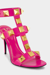 Valentino Garavani Pink Roman Stud High-Heel Sandals