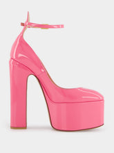 Valentino Garavani Pink Patent Platform 105mm Pumps