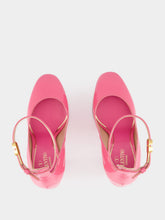 Valentino Garavani Pink Patent Platform 105mm Pumps