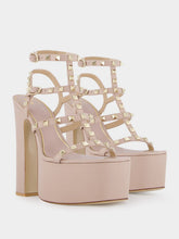 Valentino Garavani Poudre Rockstud Platform Sandals