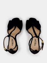 Tom Ford Black Velvet Bow-Detail Sandals