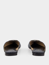 Tom Ford Black Semi-Shiny Printed Python Julianne Mule