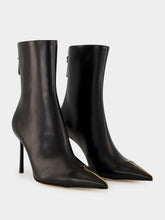 Tom Ford Black Leather High-Heel Ankle Boots