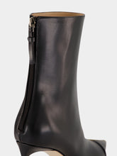 Tom Ford Black Leather High-Heel Ankle Boots