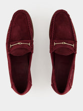 Tom Ford Lost Cherry Soft Suede T-Bar Loafers