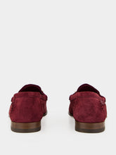 Tom Ford Lost Cherry Soft Suede T-Bar Loafers
