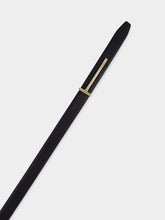 Tom Ford Black Supple Grain Leather Slim T Belt