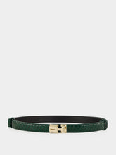 Tom Ford Emerald Green Python T Latch Belt