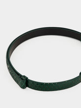 Tom Ford Emerald Green Python T Latch Belt