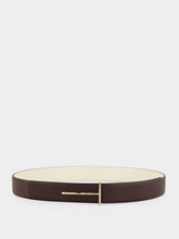 Tom Ford Chocolate Brown Classic Leather Belt