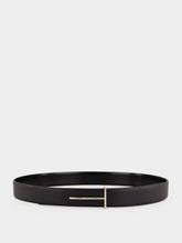 Tom Ford Black Classic Leather Belt