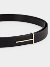 Tom Ford Black Classic Leather Belt