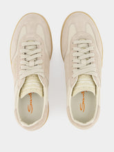 Santoni DBS Oly Beige Velvety Sneaker