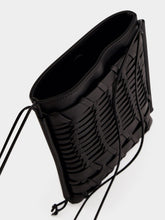 HEREU Black Trena Flat Square Crossbody Bag
