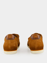 Santoni Light Brown Suede Lace-Up Sneakers