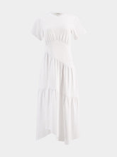 Frame Gathered Seam Short Sleeve Dress