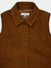 Frame Sepia Suede Sleeveless Shift Dress