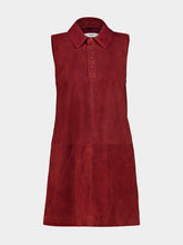 Frame Garnet Suede City Shift Mini Dress