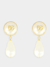 Dolce & Gabbana Teardrop Earrings with DG Logo