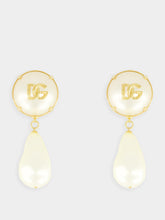 Dolce & Gabbana Teardrop Earrings with DG Logo