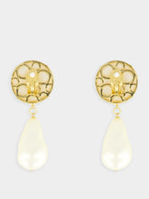 Dolce & Gabbana Teardrop Earrings with DG Logo