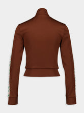 Casablanca Laurel Jacquard-Stripe Brown Jacket