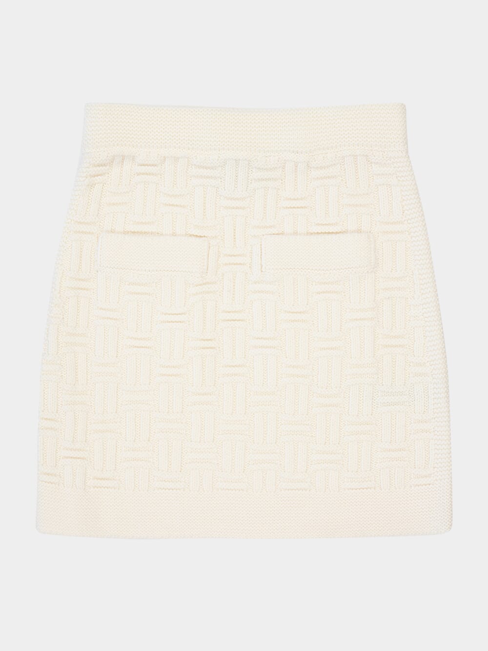 Merino Wool Column Knit Skirt