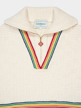 Casablanca Merino Wool Column Knit Rainbow Jumper