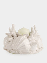 Les Ottomans White Coral Ceramic Candle Holder