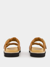 Santoni Brown Leather Sandals