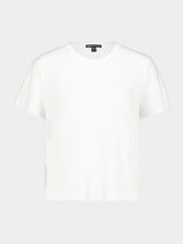 James Perse White Slub Jersey Shrunken T-Shirt