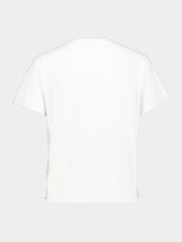 James Perse White Slub Jersey Shrunken T-Shirt
