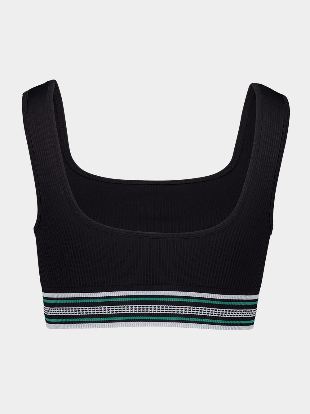 Black Seamless Cropped Top