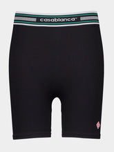 Casablanca Black Seamless Ribbed Shorts