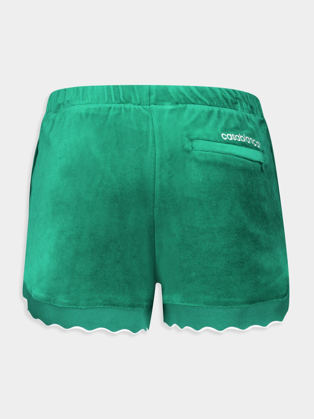 Scalloped Track Shorts