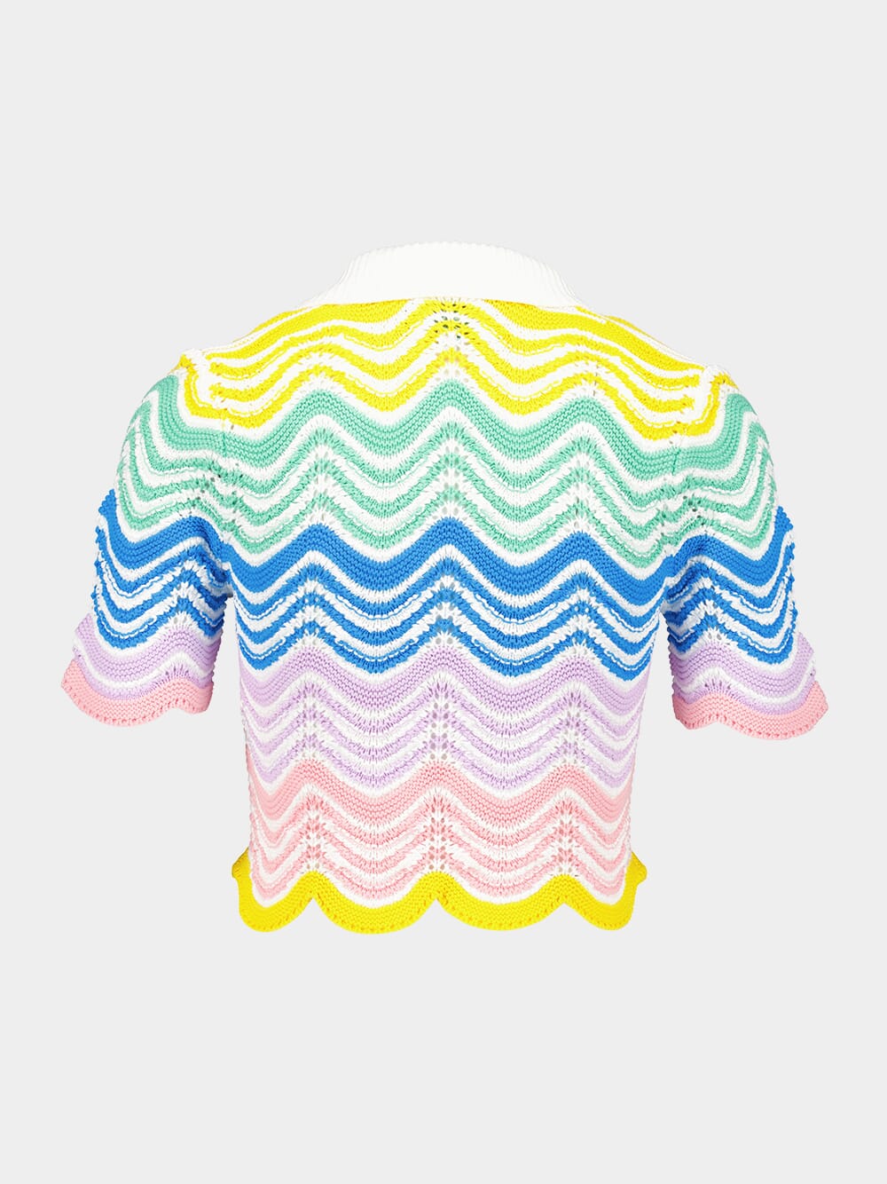 Gradient Wave Crochet Top