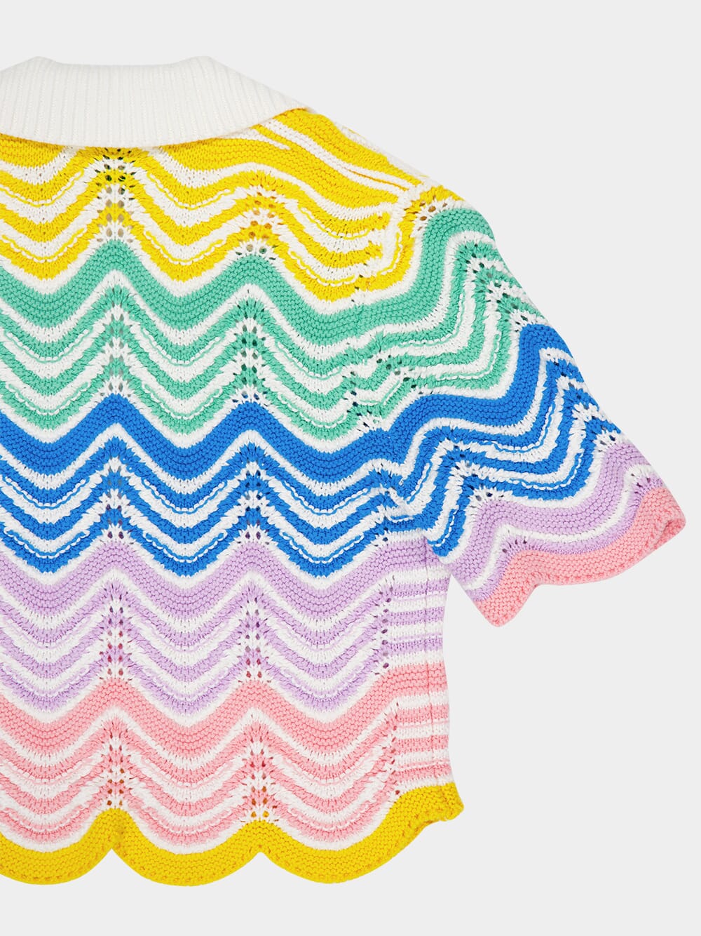 Gradient Wave Crochet Top