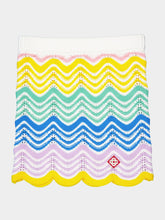 Casablanca Gradient Wave Crochet Skirt