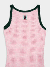 Casablanca Pink Cotton Mouliné Tank Dress