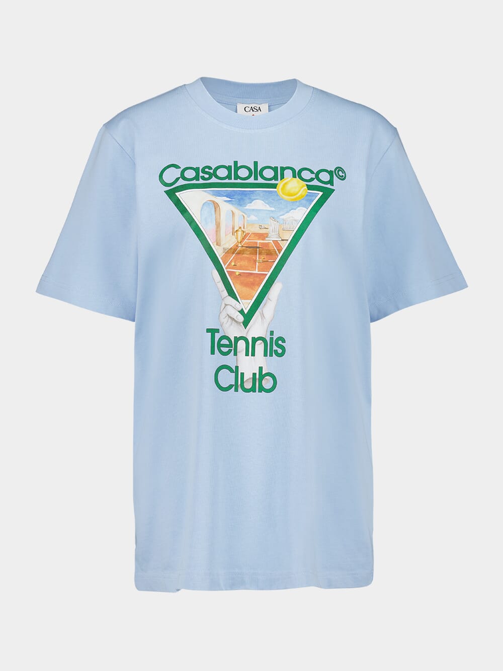 Light Blue Metaphysical Tennis Icon T-Shirt