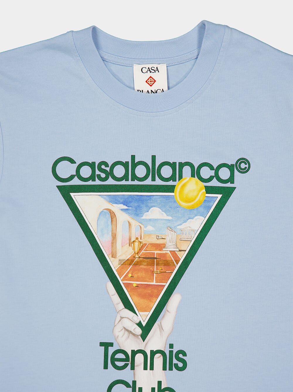 Light Blue Metaphysical Tennis Icon T-Shirt