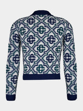 Casablanca Monogram Knit Zip Jumper