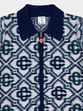 Casablanca Monogram Knit Zip Jumper