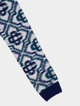 Casablanca Monogram Knit Zip Jumper