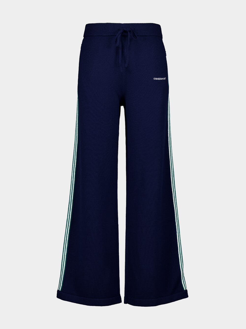 Navy Knit Tennis Trousers