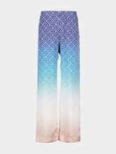 Casablanca Jacquard Gradient Silk Trousers