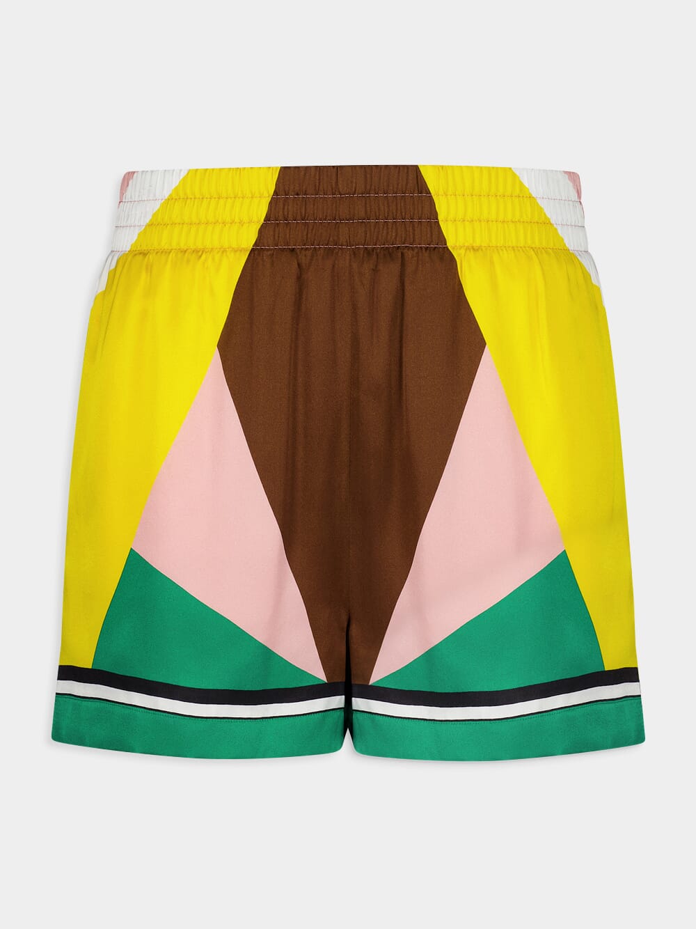 Casa Sport Geometric Silk Shorts