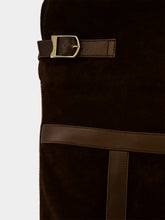 Santoni Janelle Brown Suede Knee-High Boots